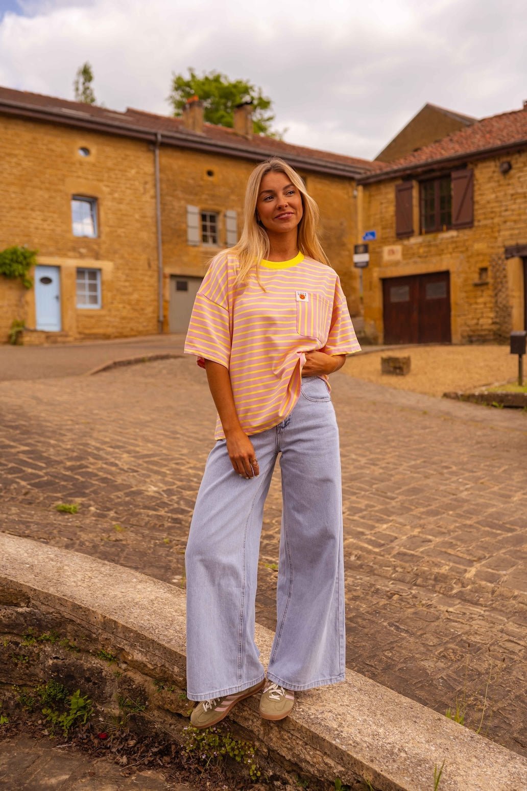 Yellow and Pink Haly T-Shirt