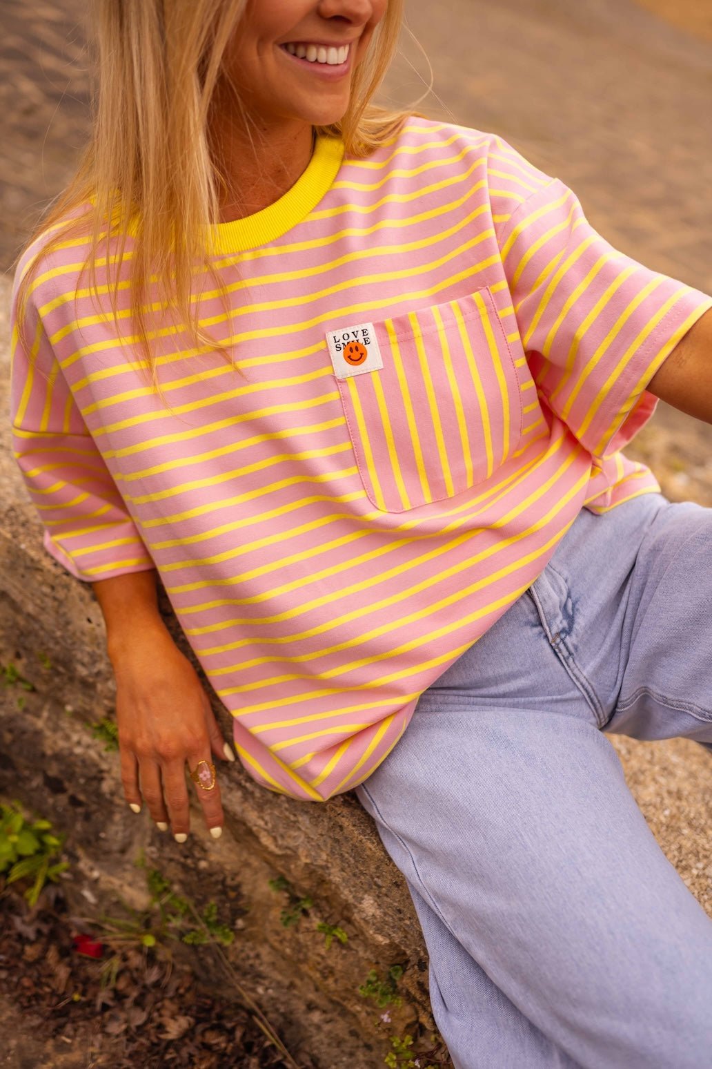 Yellow and Pink Haly T-Shirt
