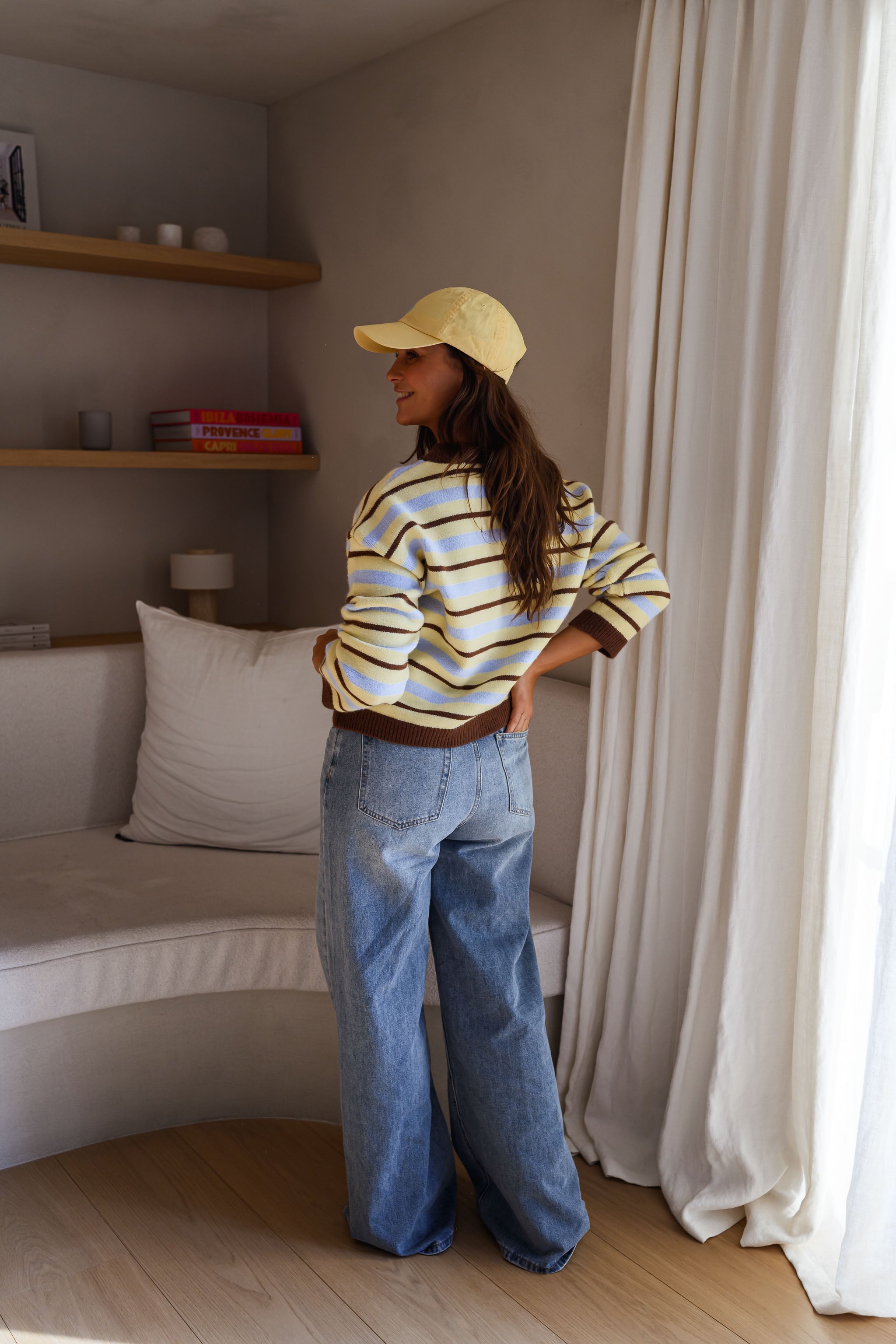 Yellow Striped Bianca Cardigan