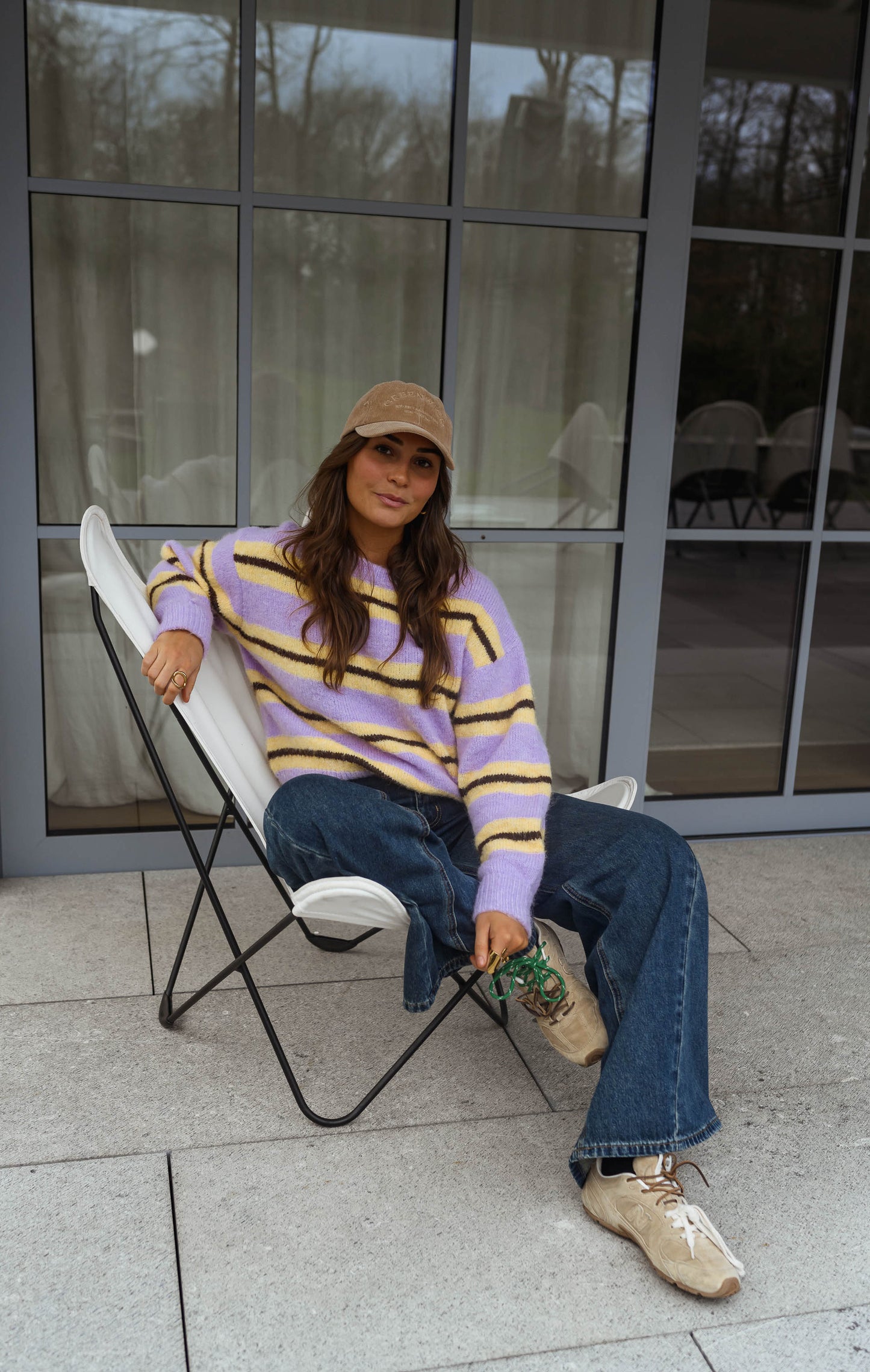 Yellow Striped Esma Sweater