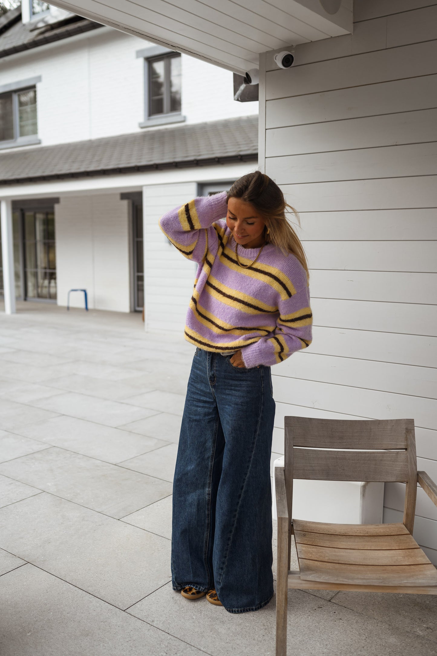 Yellow Striped Esma Sweater