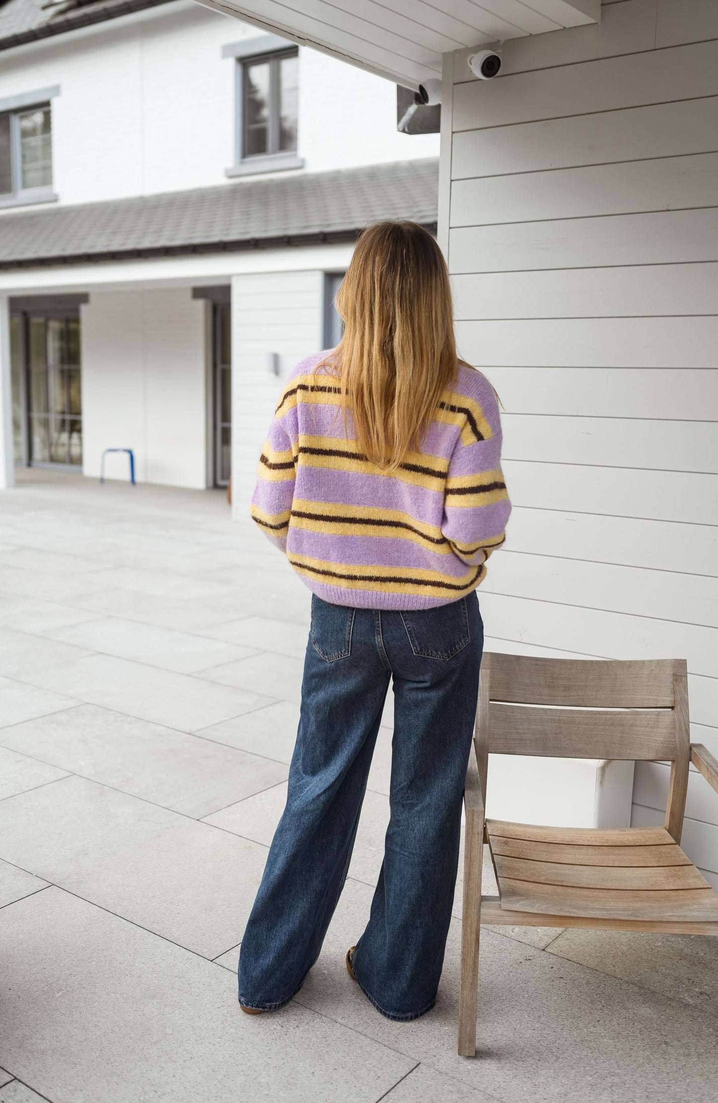 Yellow Striped Esma Sweater