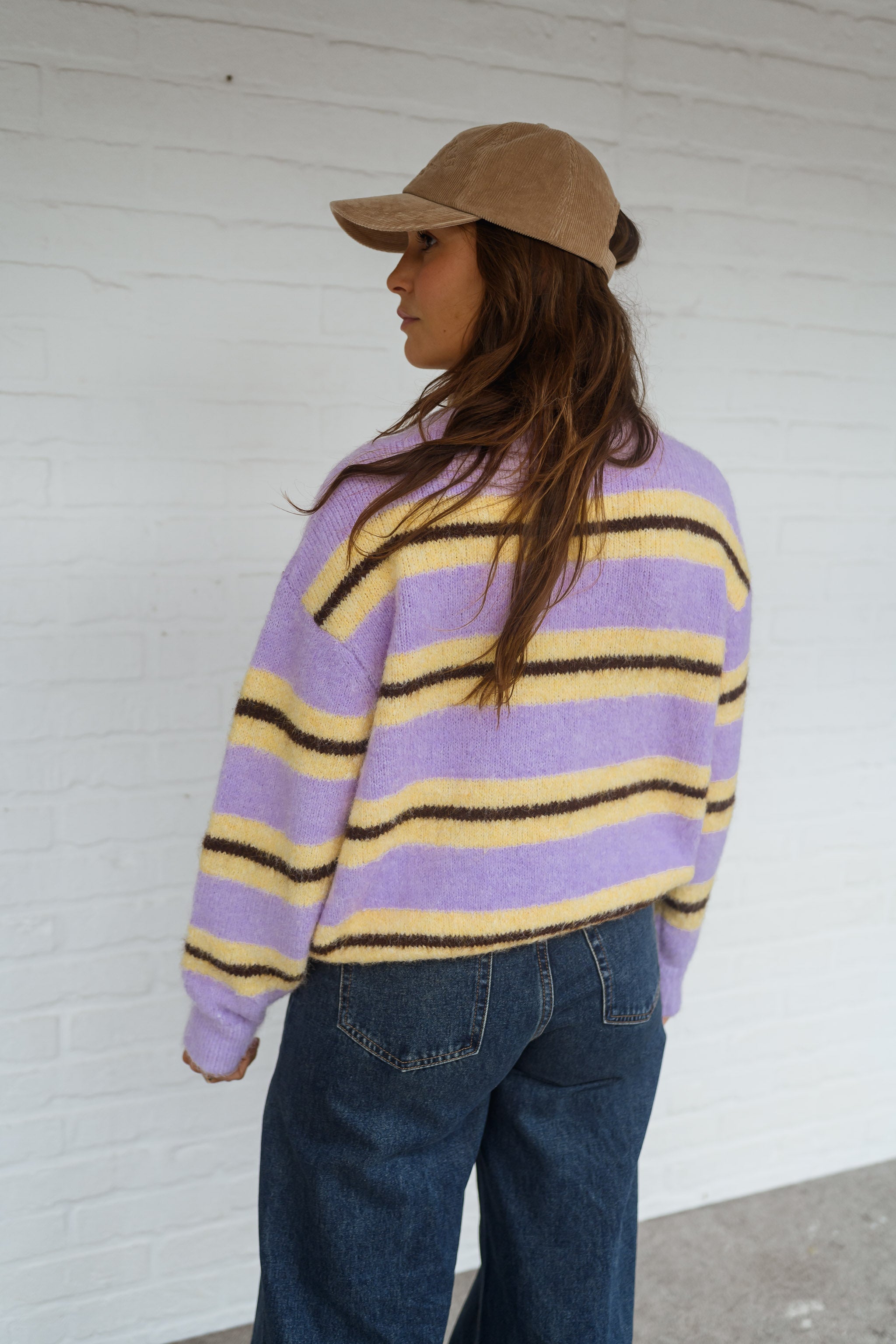 Yellow Striped Esma Sweater