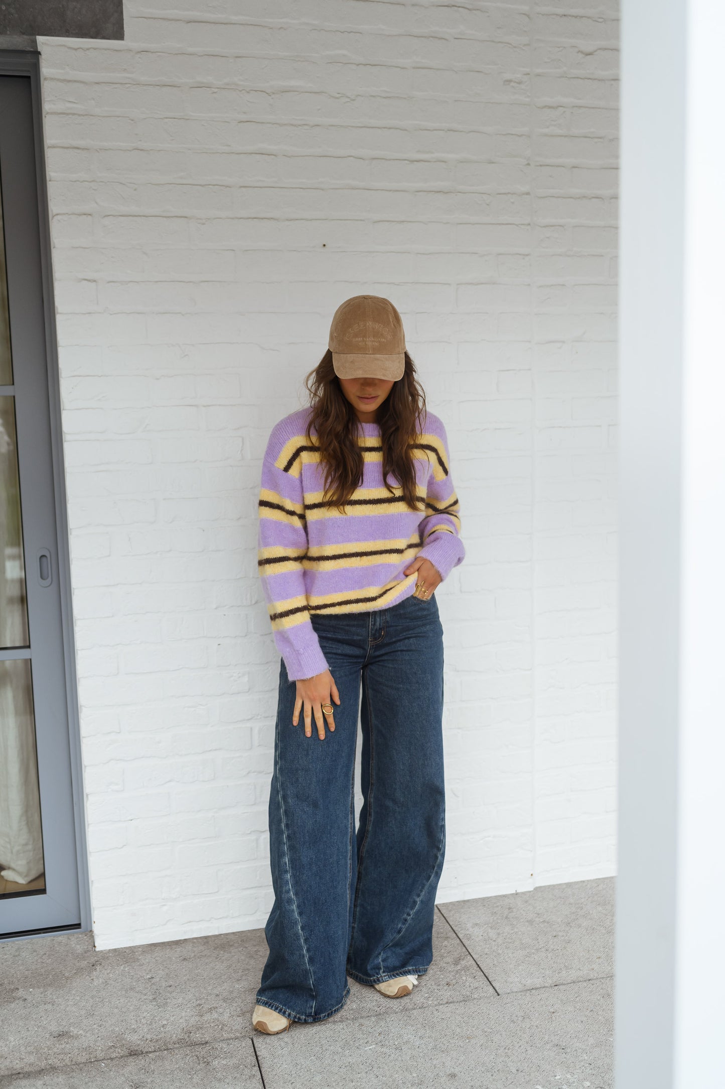Yellow Striped Esma Sweater