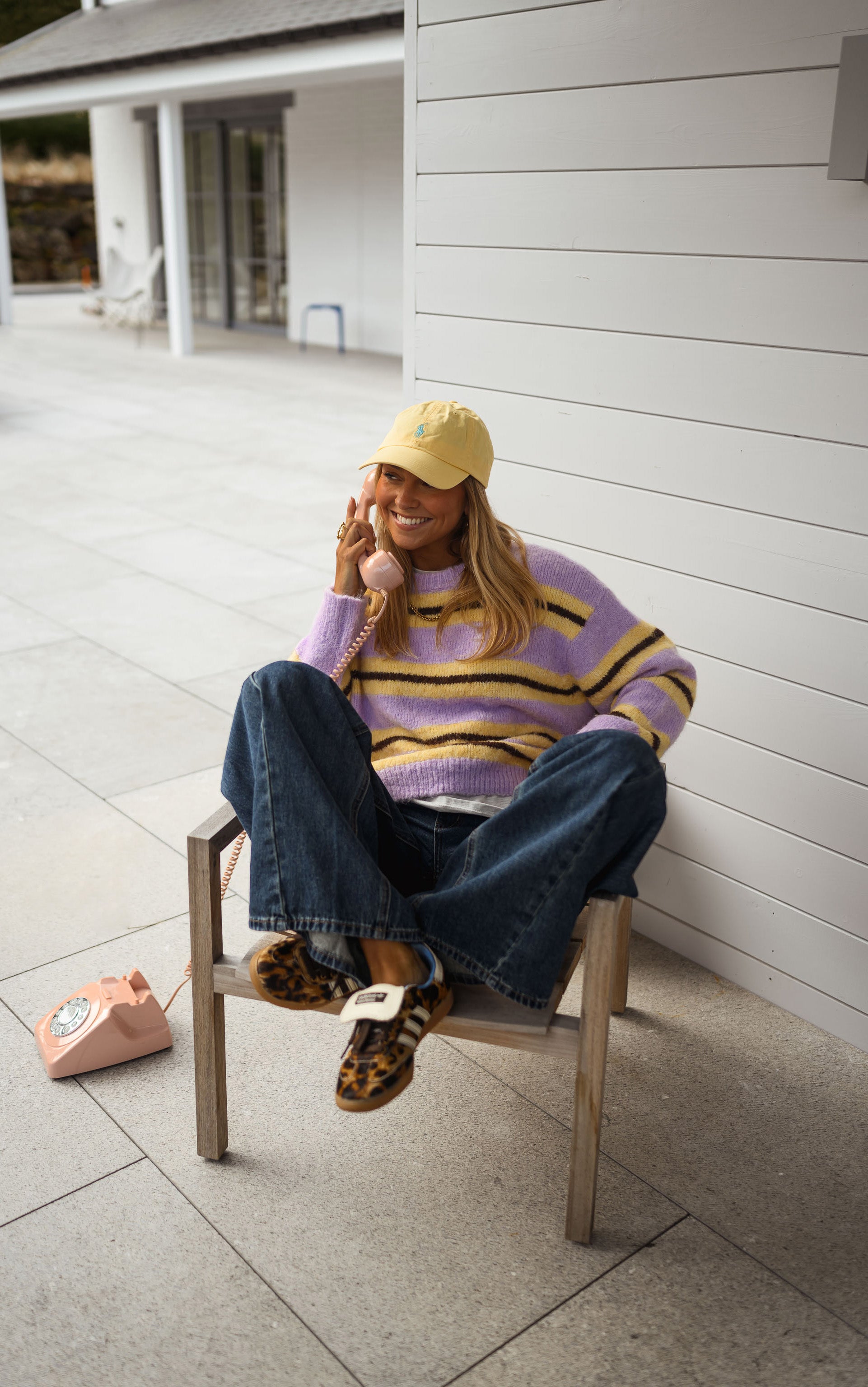 Yellow Striped Esma Sweater