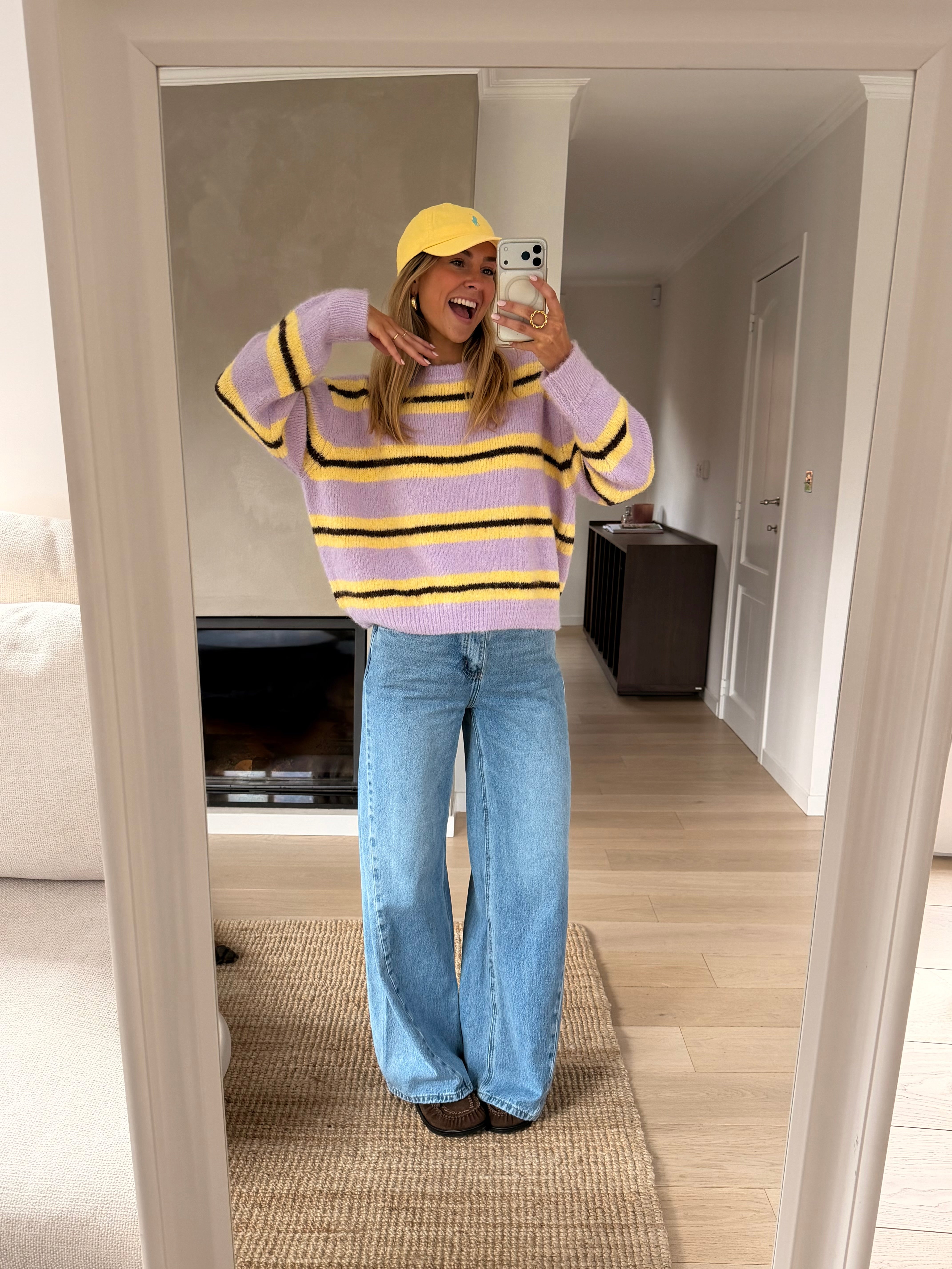 Yellow Striped Esma Sweater