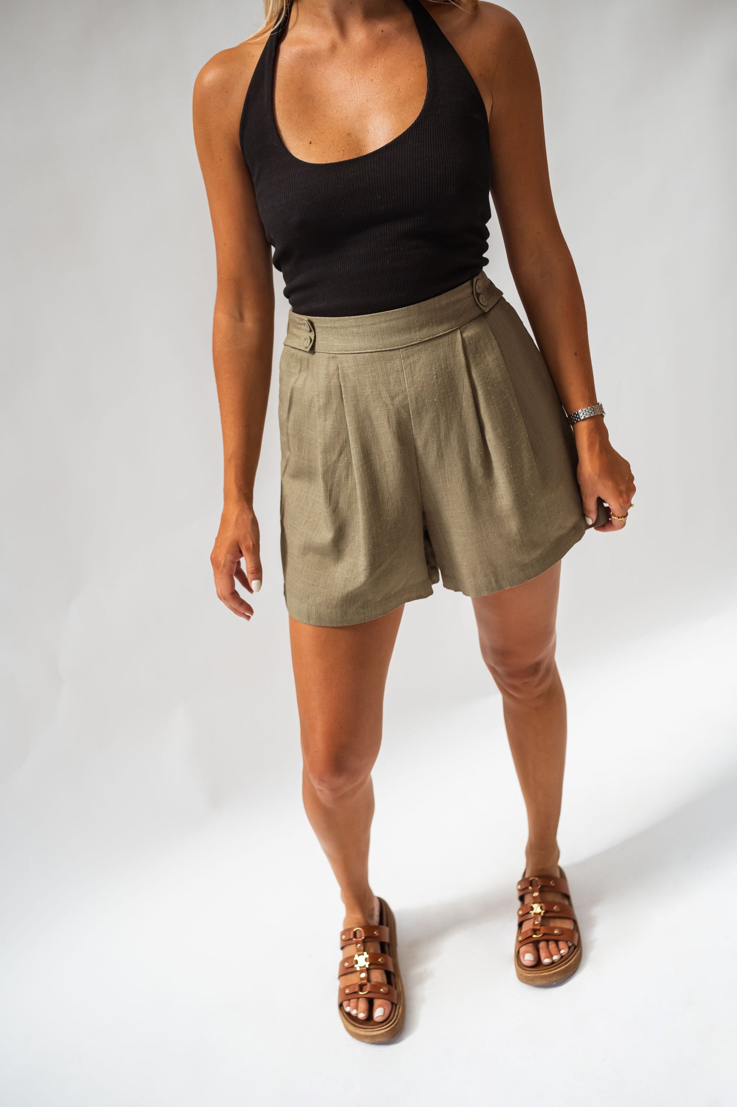 Khaki Lison Shorts