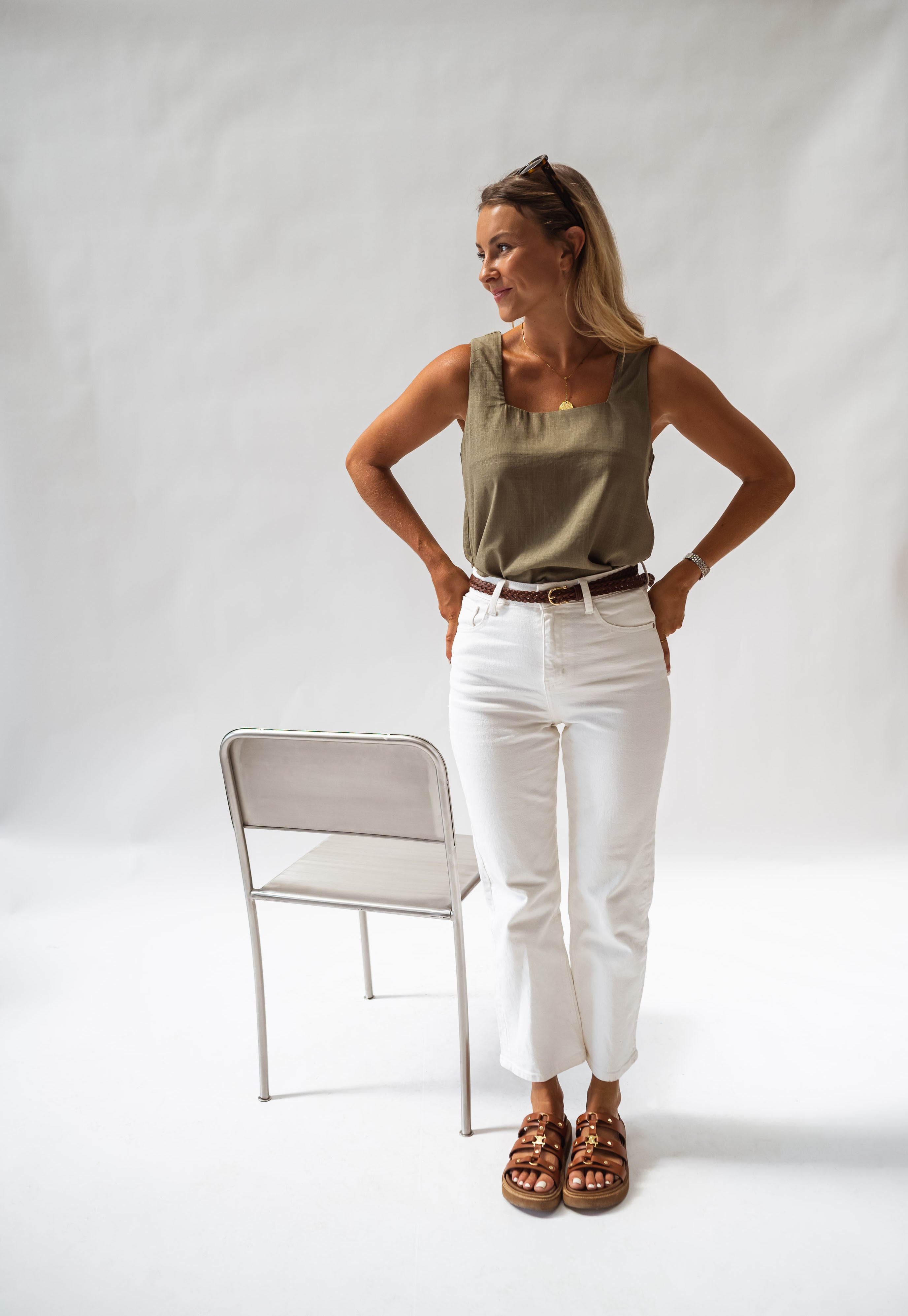 Khaki Annie Top